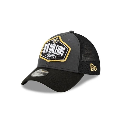 New Orleans Saints Gorra | New Era NFL Draft 39thirty Stretch Fit Cap Mexico - Grises